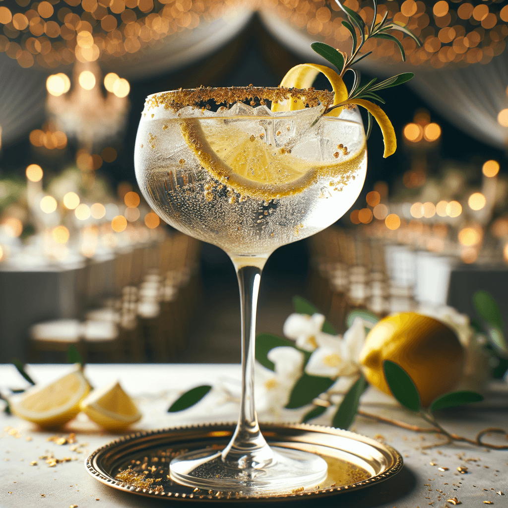 Navy & Gold ‘I Do’ Fizz