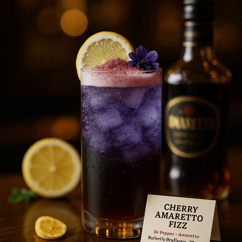 Cherry Amaretto Fizz