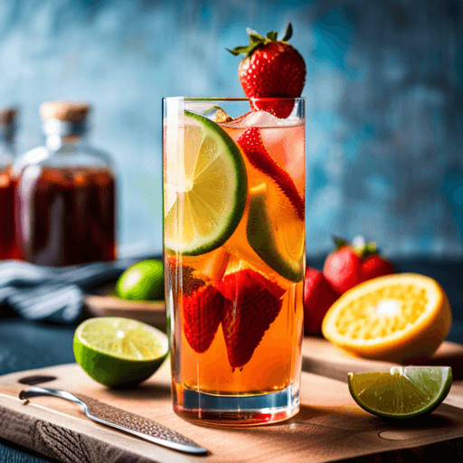 Strawberry-Lime Tequila Fizz