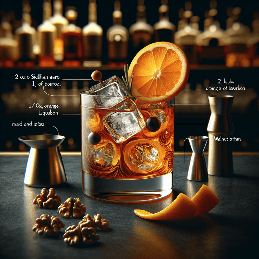 Corleone Cocktail, Sophisticated cocktail blending bold and nuanced flavors