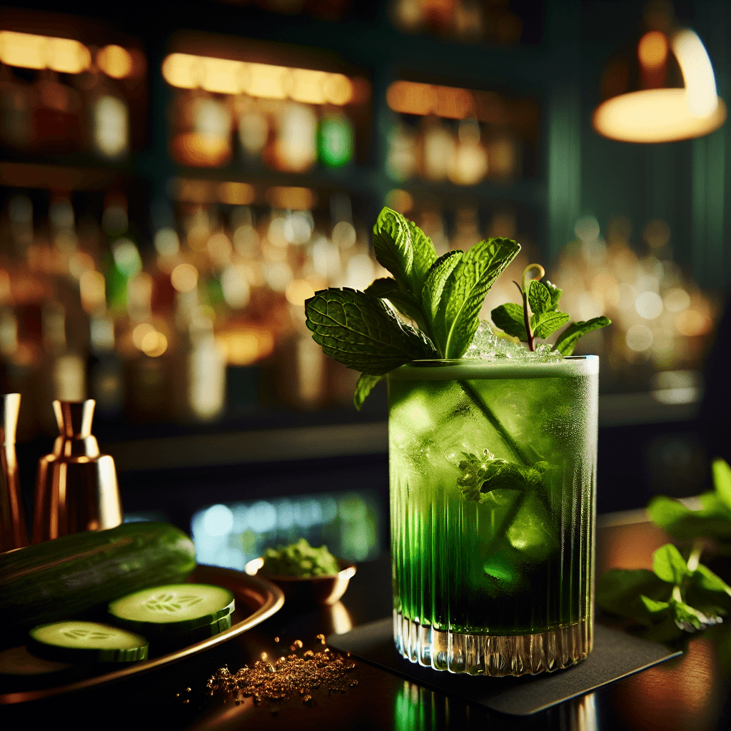 Emerald Spring Fizz, Sophisticated and original mocktail with herbal ...