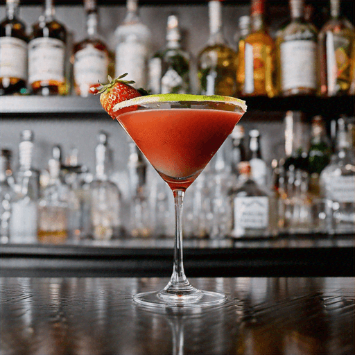 Fire & Ice Strawberry Jalapeno Martini