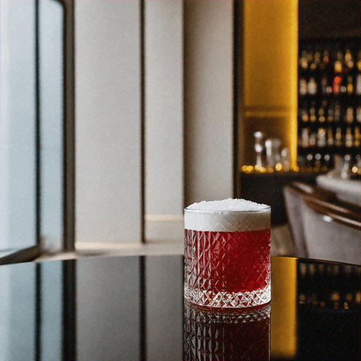 Golden Twilight Elixir, Luxurious stirred cocktail with modern twist