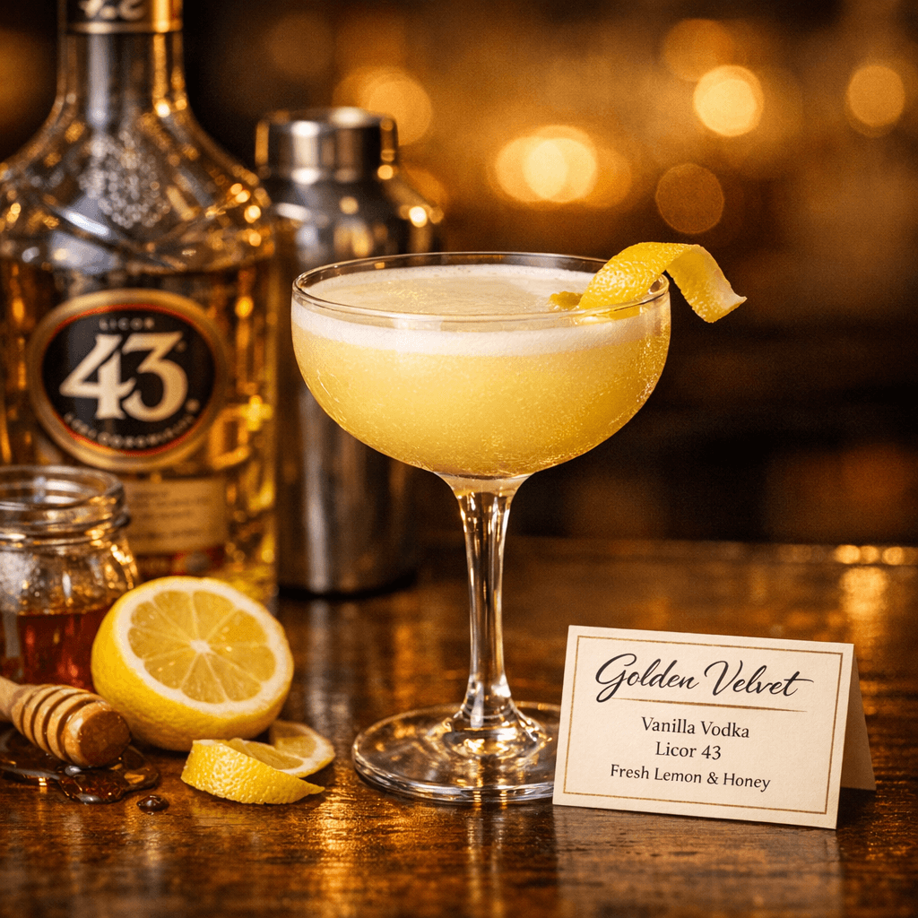 Golden Velvet Martini