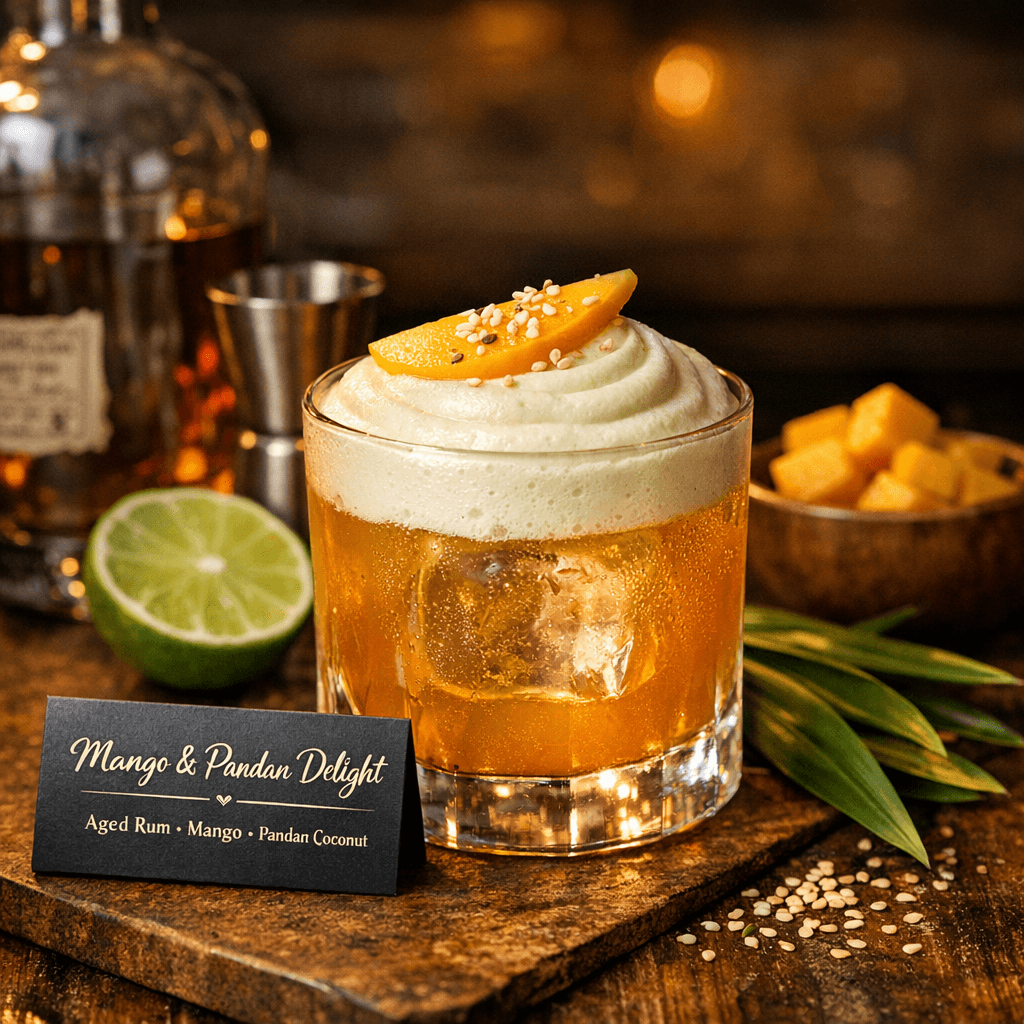 Mango Sticky Rice Old Fashioned