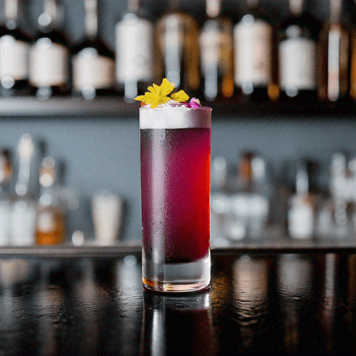 Midnight Blossom Fizz