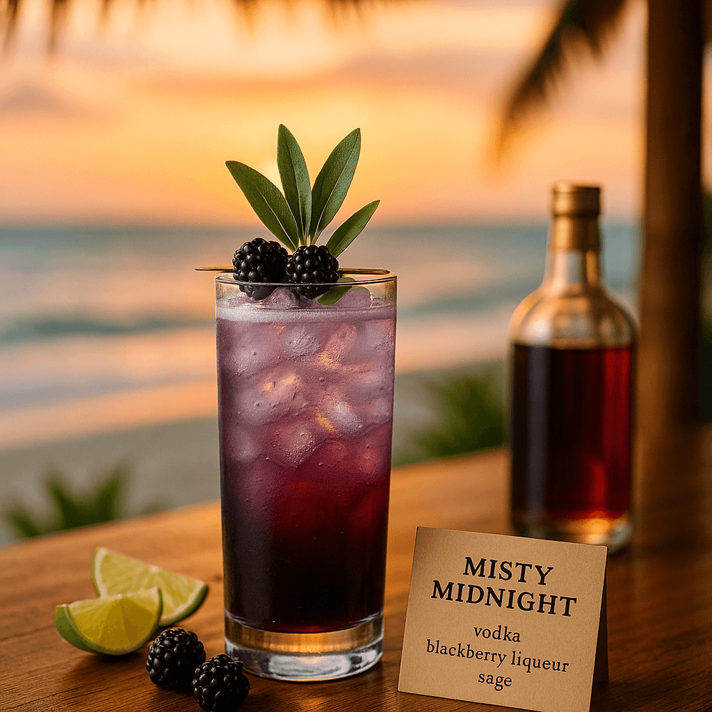 Misty Midnight Cocktail