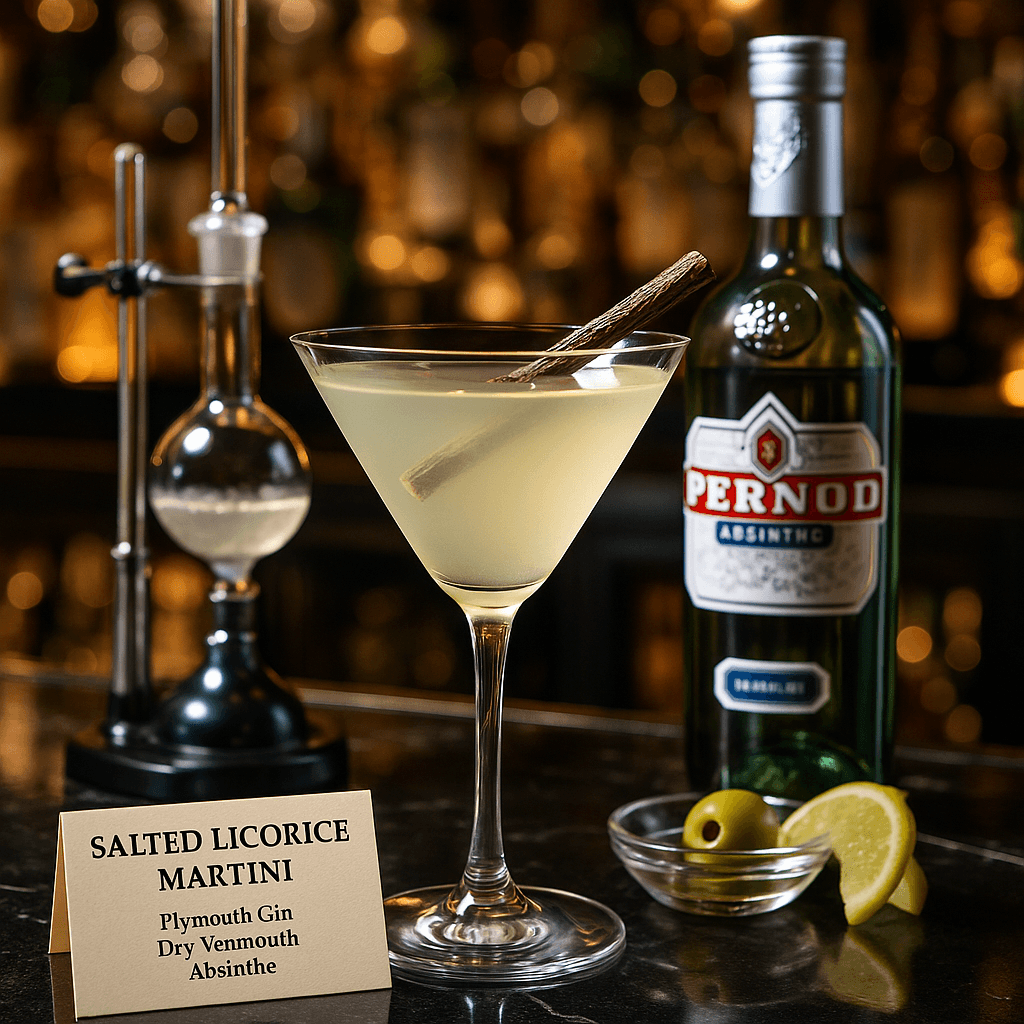 Salted Licorice Martini