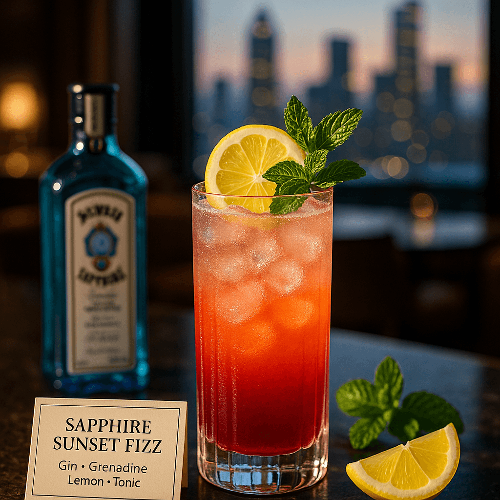 Sapphire Sunset Fizz