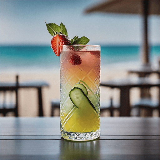 Strawberry Basil Garden Fizz