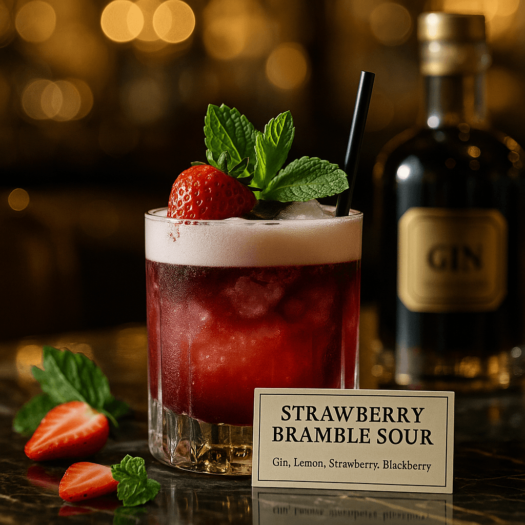 Strawberry Bramble Sour