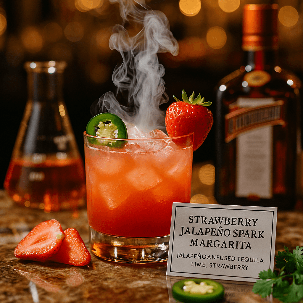 Strawberry Jalapeño Spark Margarita