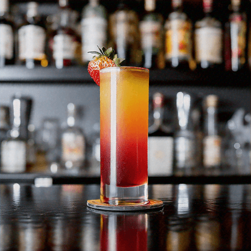 Strawberry Sunset Elixir