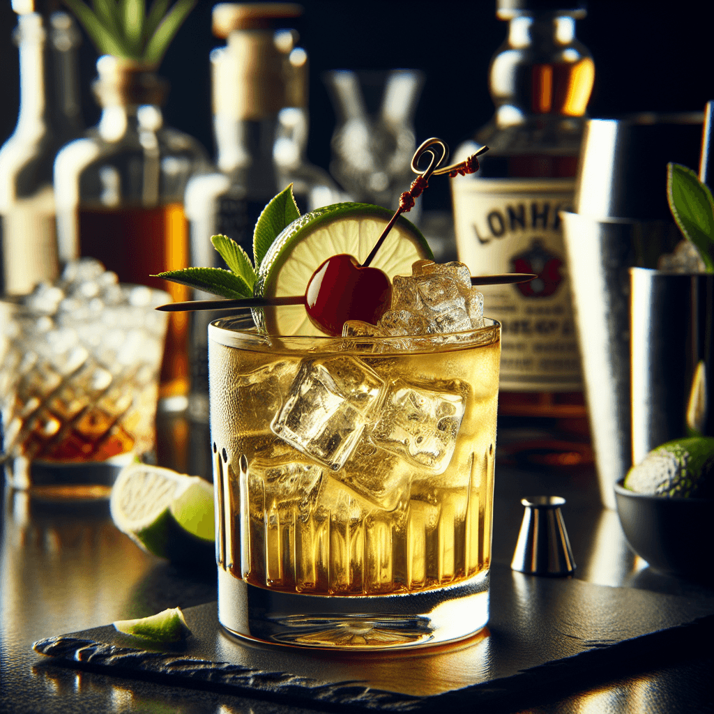 Tropical Smoke, Smoky mezcal with pineapple, maple syrup, and lime cocktail