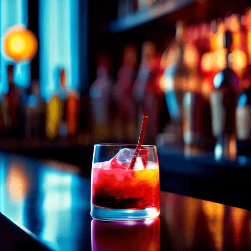 Tuscan Velvet Delight, Luxurious Italian cocktail with red wine