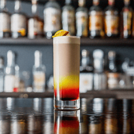 Velvet Monkey Delight, Nutty Amaretto and tropical banana liqueur in a