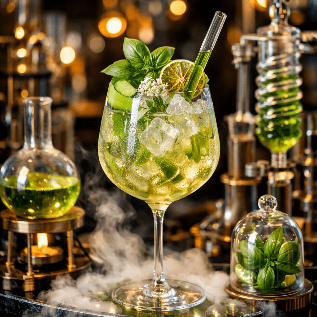 Celery Basil Syrup (Batch Recipe for a Hugo