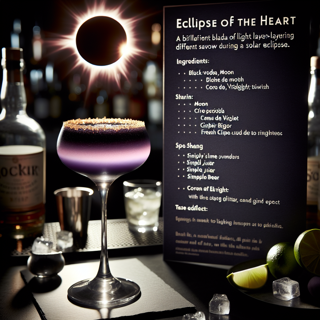 Solar Eclipse Cocktails: Unique Recipes Unveiled