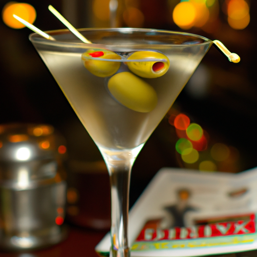 Smoky Olive Martini