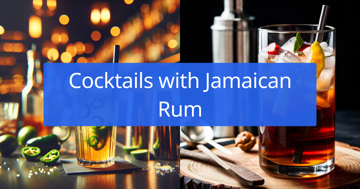 12 Cocktail Recipes with Jamaican Rum created by AI