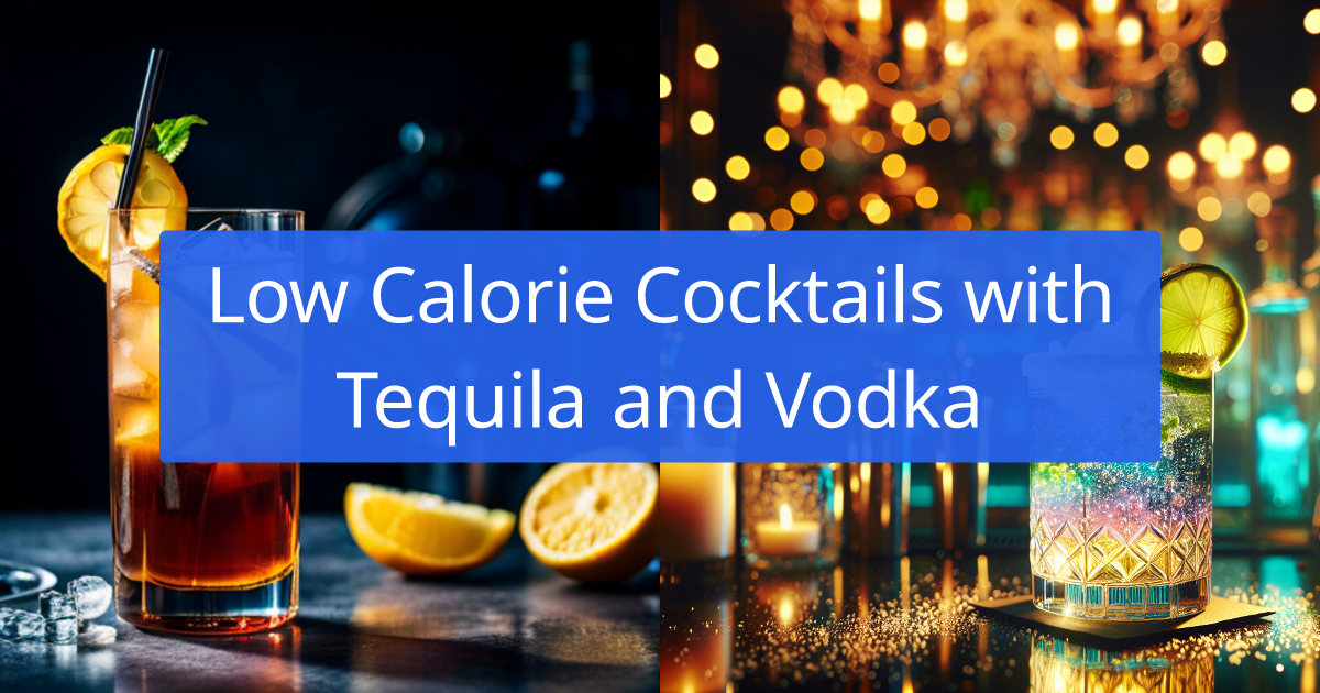 6 Low Calorie Cocktail Recipes with Tequila and Vodka created by AI