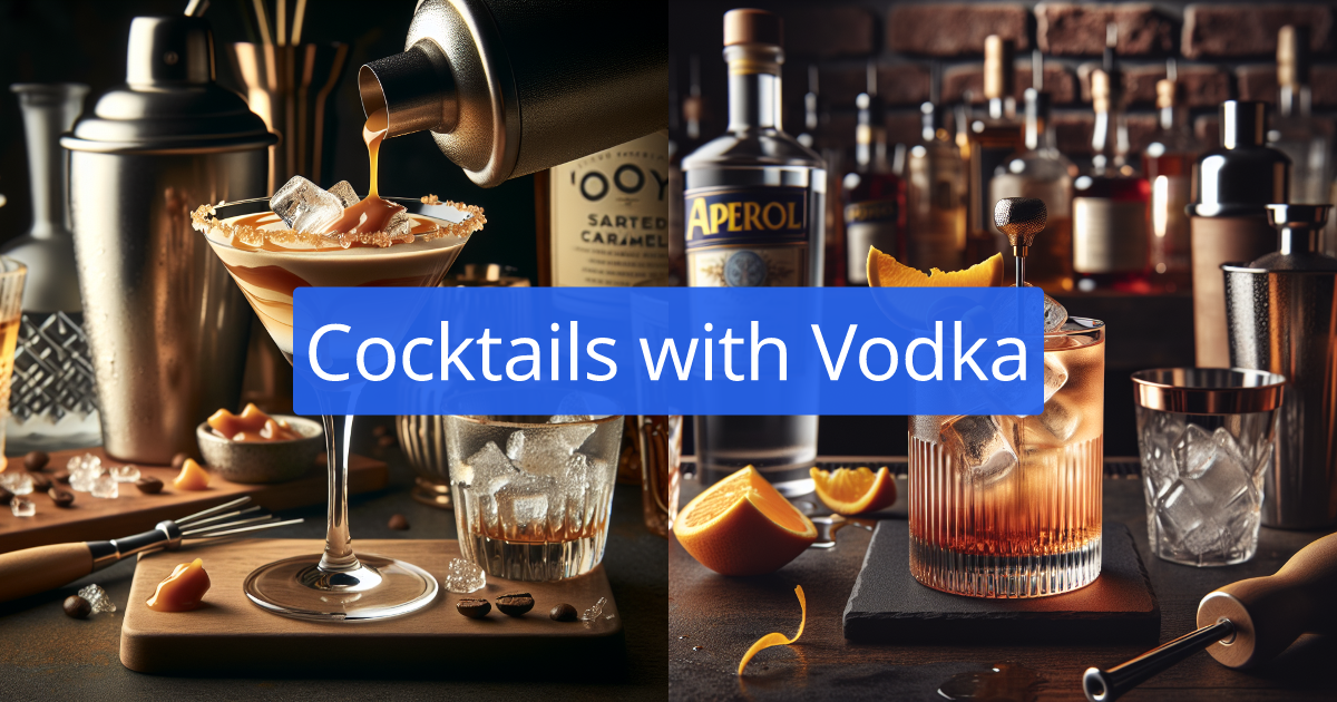30+ Cocktail Recipes with Vodka created by AI