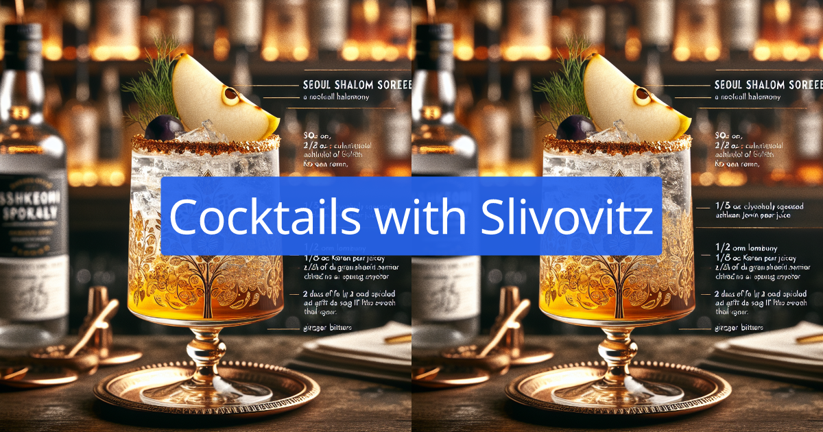 Cocktail Recipes with Slivovitz created by AI