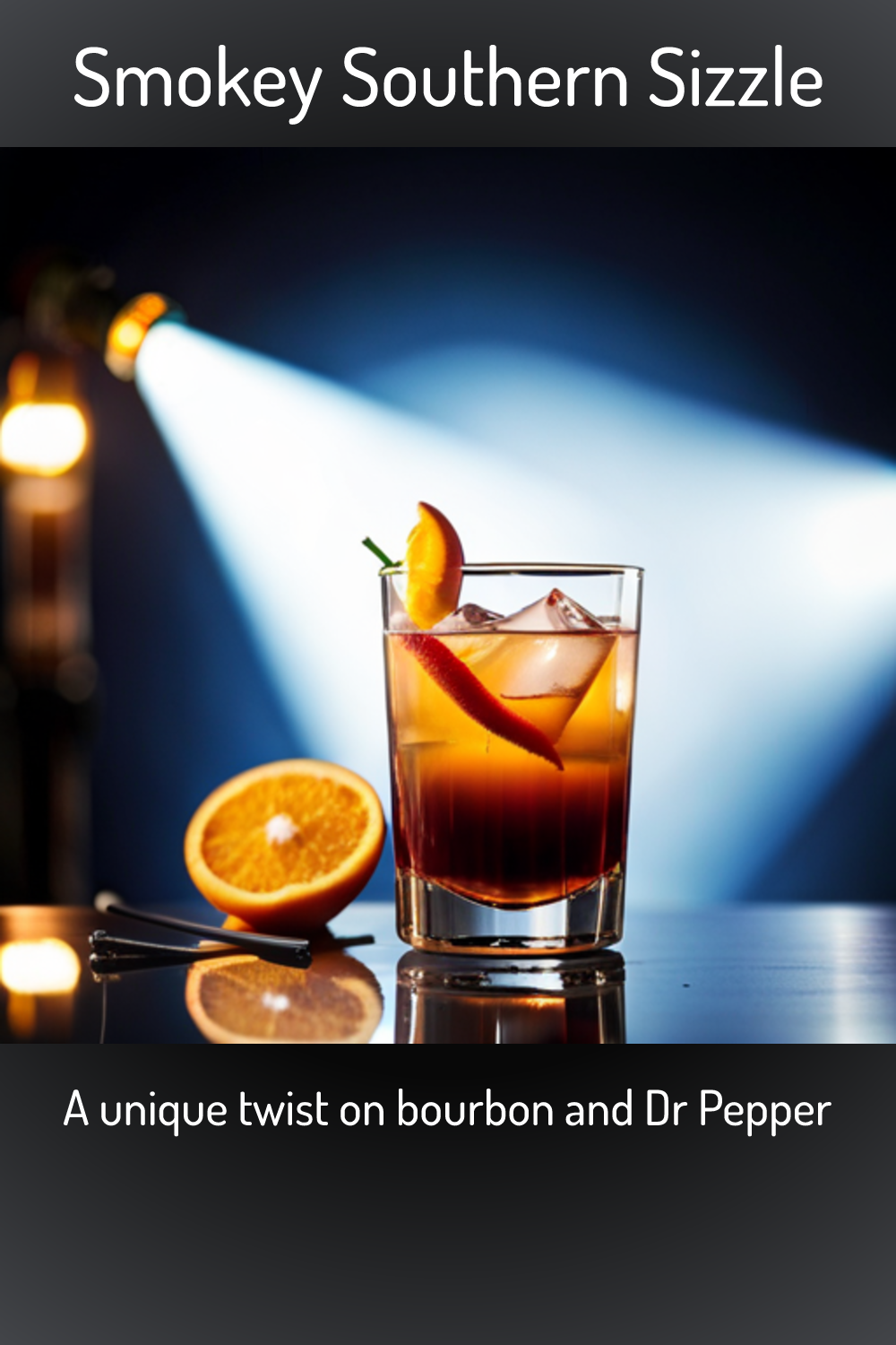 Smokey Southern Sizzle, A unique twist on bourbon and Dr Pepper