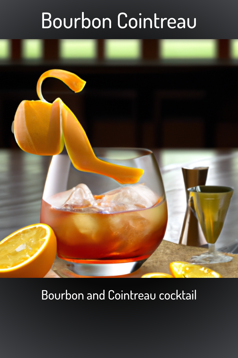 Bourbon Cointreau, Bourbon and Cointreau cocktail