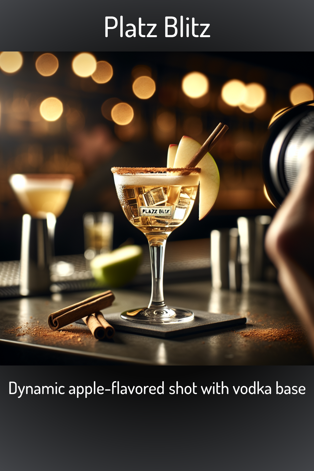 Platz Blitz, Dynamic appleflavored shot with vodka base