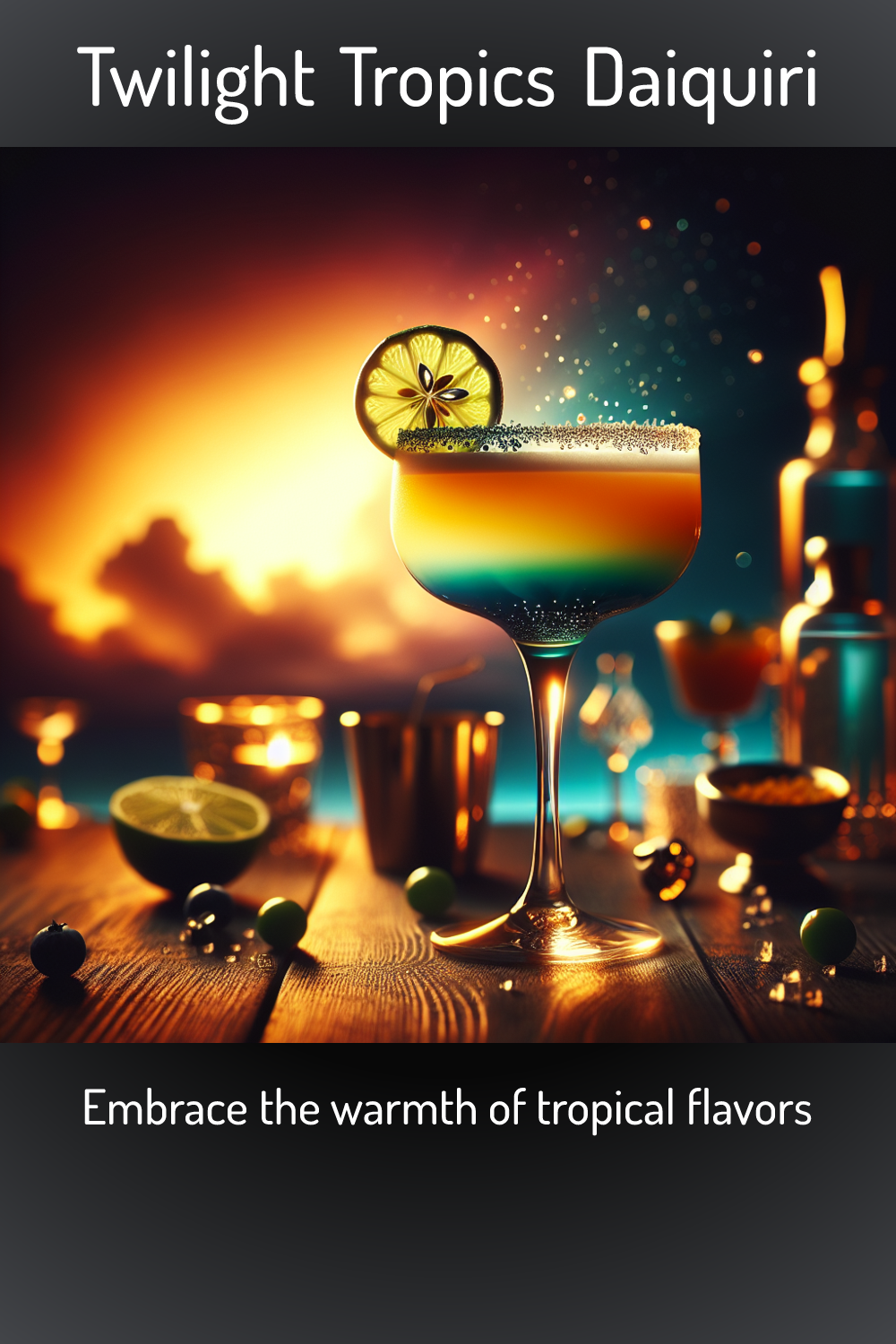 Twilight Tropics Daiquiri, Embrace the warmth of tropical flavors
