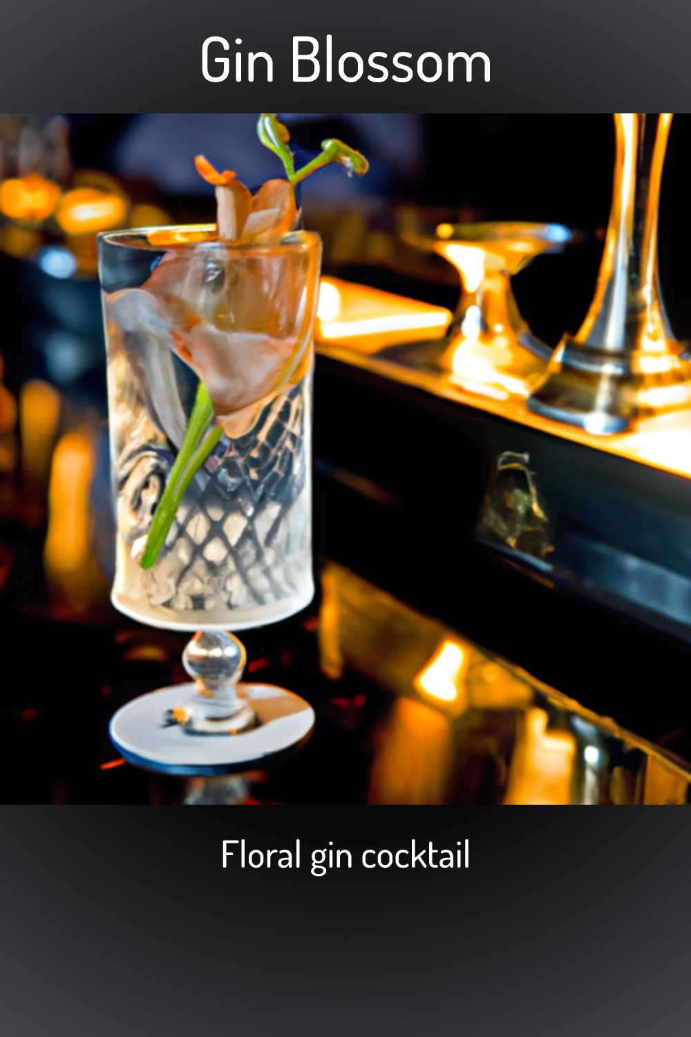 Gin Blossom, Floral gin cocktail