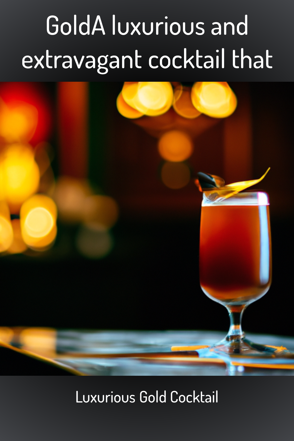 GoldA luxurious and extravagant cocktail that, Luxurious Gold Cocktail