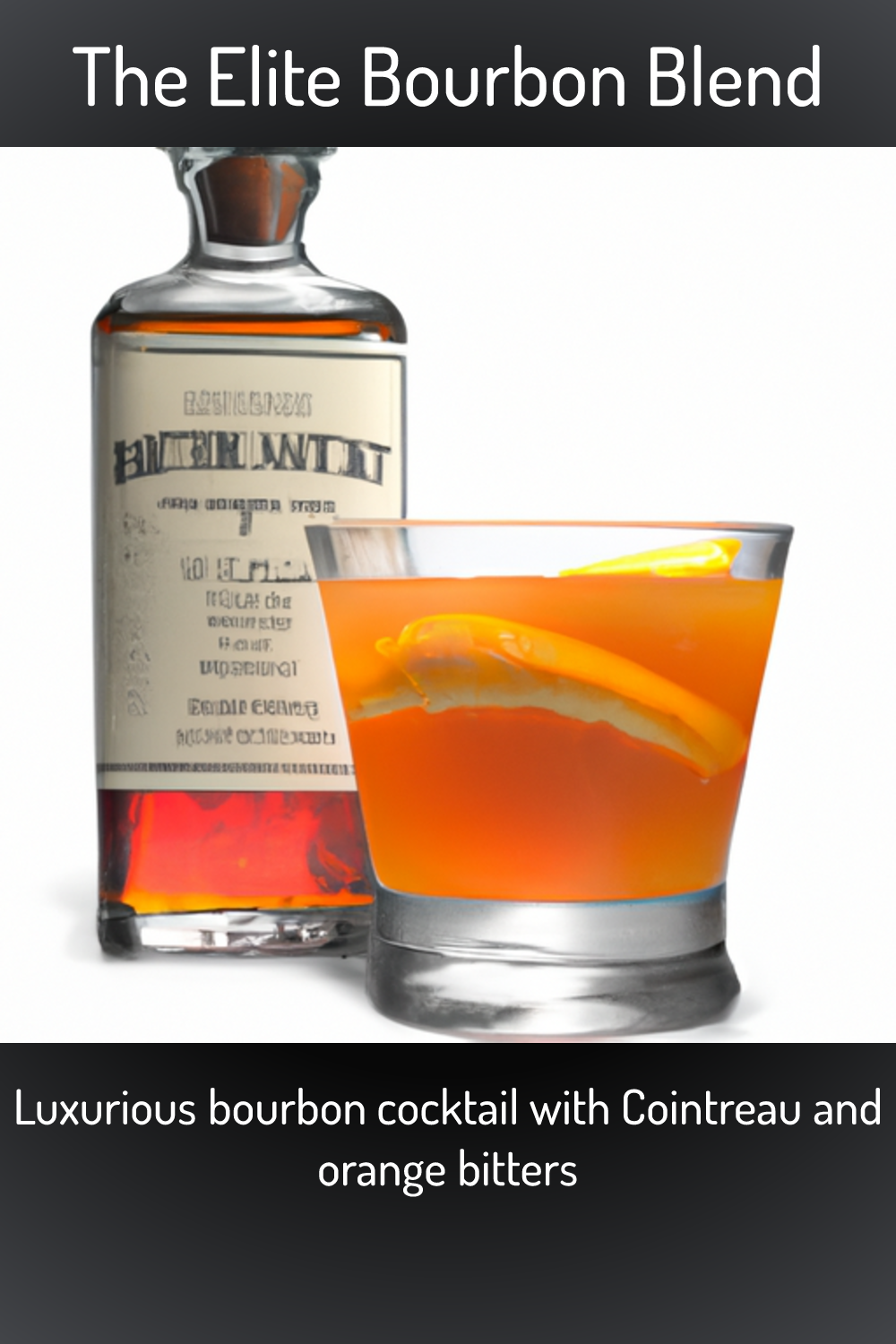 The Elite Bourbon Blend, Luxurious bourbon cocktail with Cointreau and