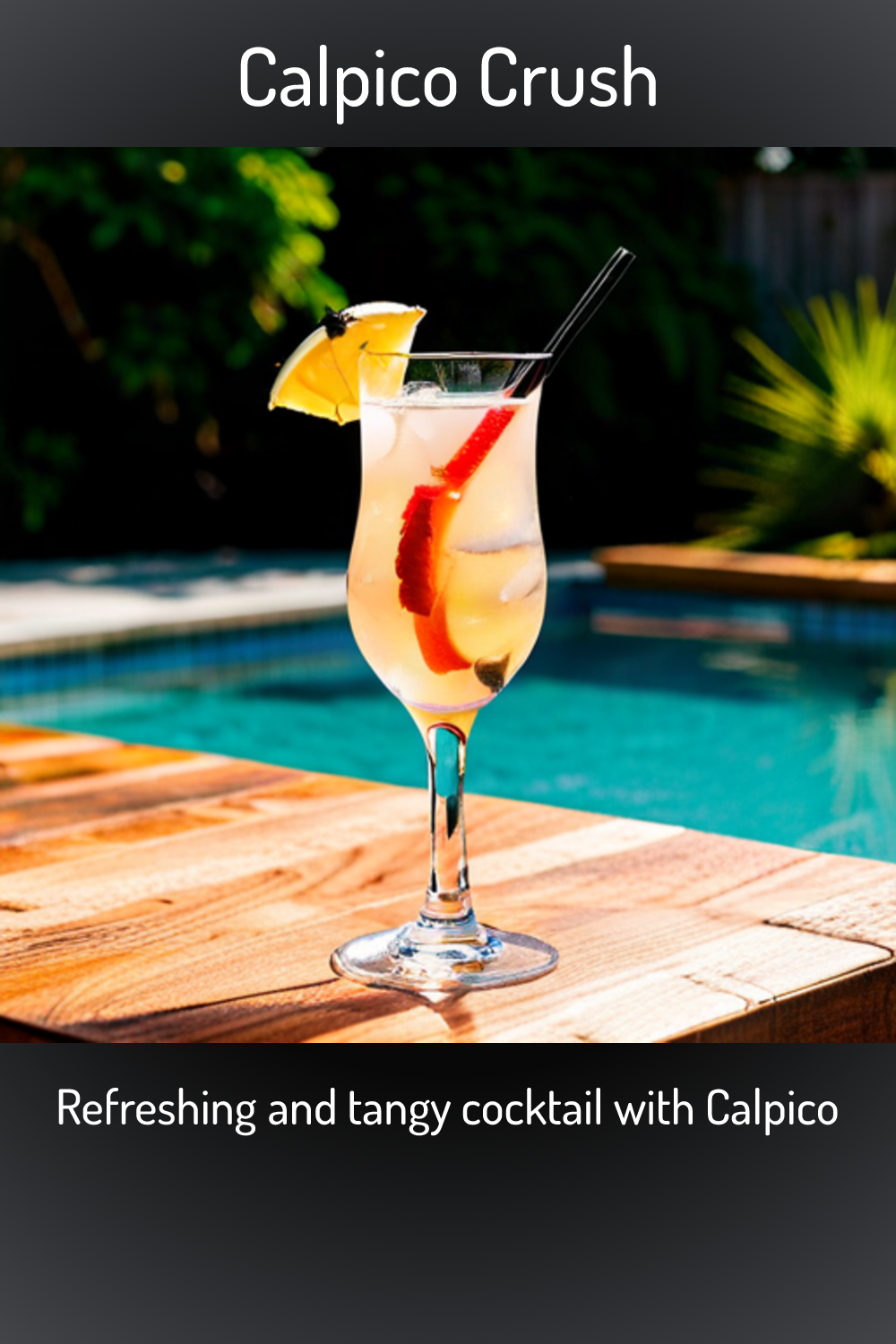 Calpico Crush, Refreshing and tangy cocktail with Calpico