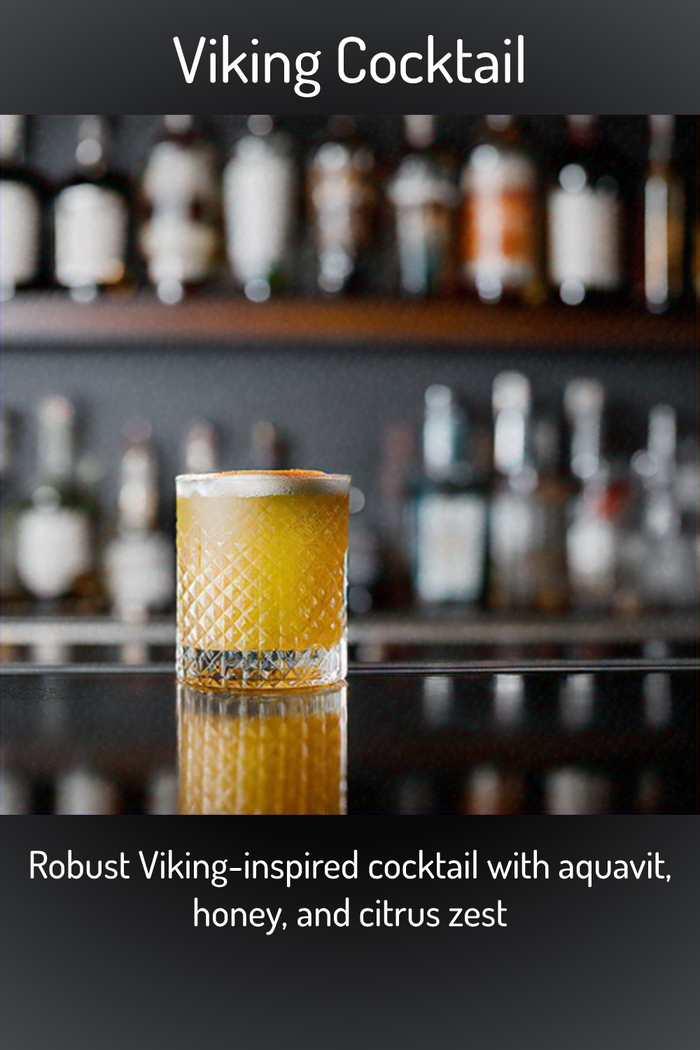 Viking Cocktail, Robust Viking-inspired cocktail with aquavit, honey ...