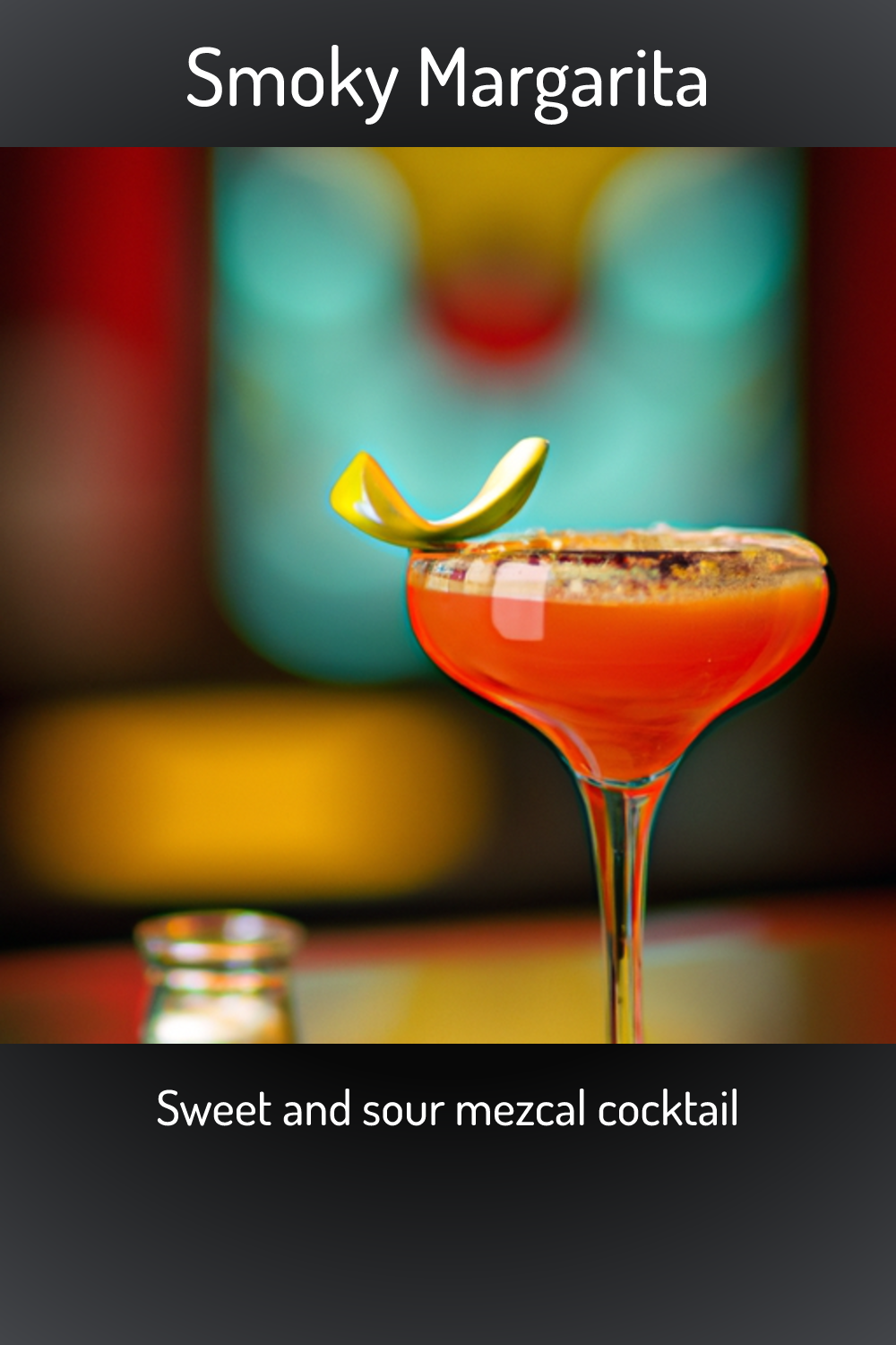 Smoky Margarita, Sweet and sour mezcal cocktail